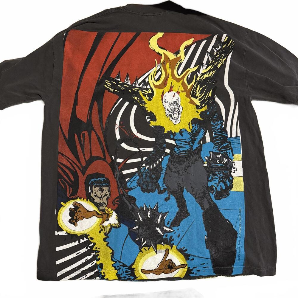 Vintage Rush Ghost Rider vs Doctor Strange AOP Shirt Size XL